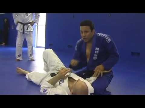 Renzo Gracie Demonstrates Gi Choke Setup From Side Control