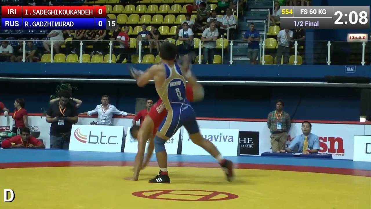 Jr. Worlds Champion Iman SADEGHIKOUKANDEH (IRI) flips off one foot to score an impressive takedown!