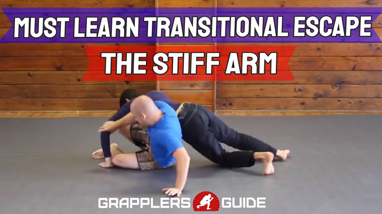 MUST LEARN BJJ Transitional Escape - The Stiff Arm - Jason Scully Grappling
