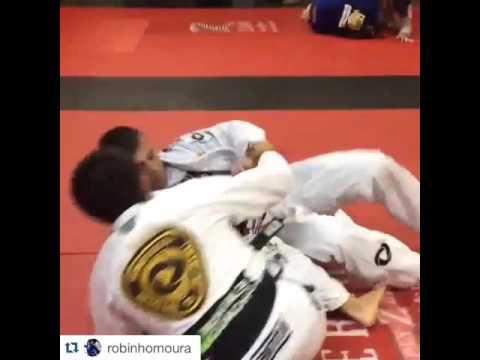 Kata guruma from open guard