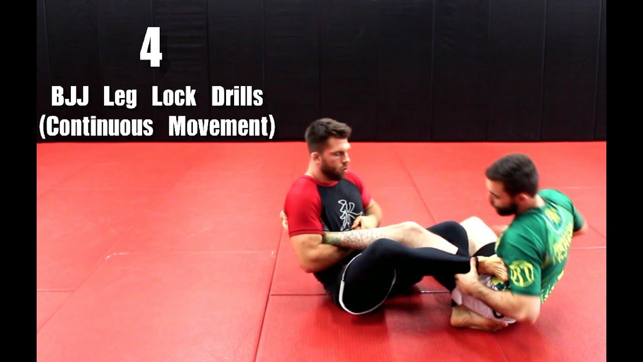 4 BJJ Leg Lock Drills (Continuous Movement For Both People )