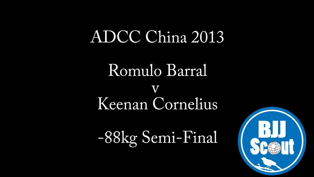 BJJ Scout Bsides: Romulo Barral v Keenan Cornelius ADCC China 2013 -88kg Semi-Final