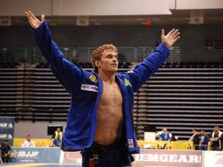 Clark Gracie celebrates his Golden Submission