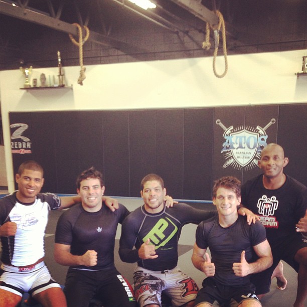 Galvao, Rafa and JT with training partners