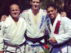 Tom and Keenan Cornelius with Andre Galvao