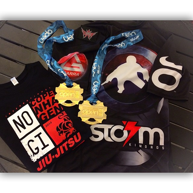Braulio Estima double gold in the Copenhagen No Gi