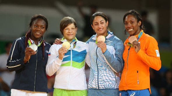 -63 kg women medalists Rio2016